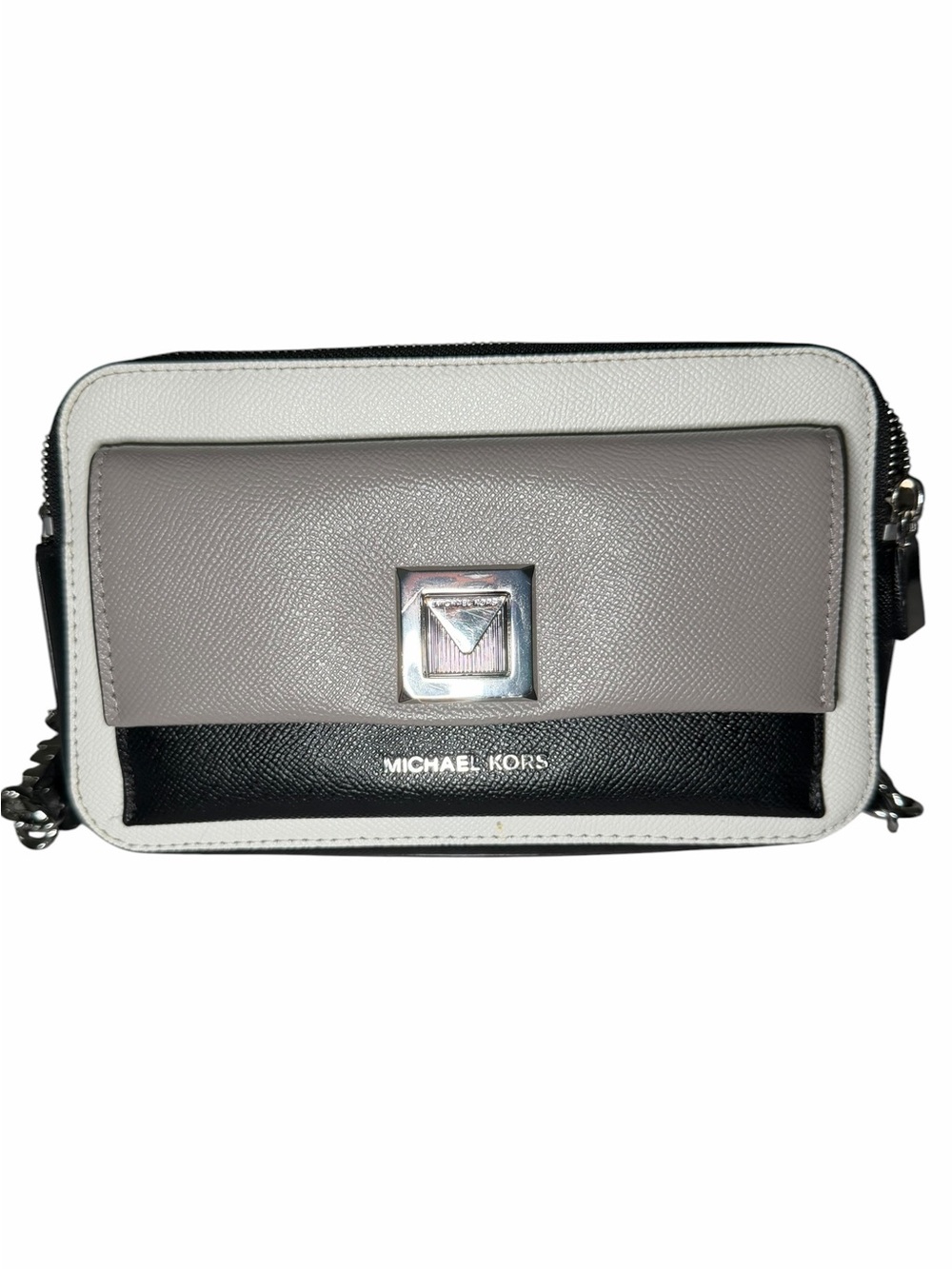 Michael Kors Sylvia Tricolor Double Zip Crossbody Bag